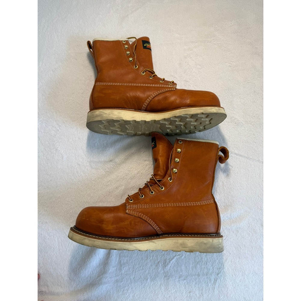 Thorogood 804-4210 American Heritage 8in Steel Toe Work Boots Brown Mens 10.5 2E